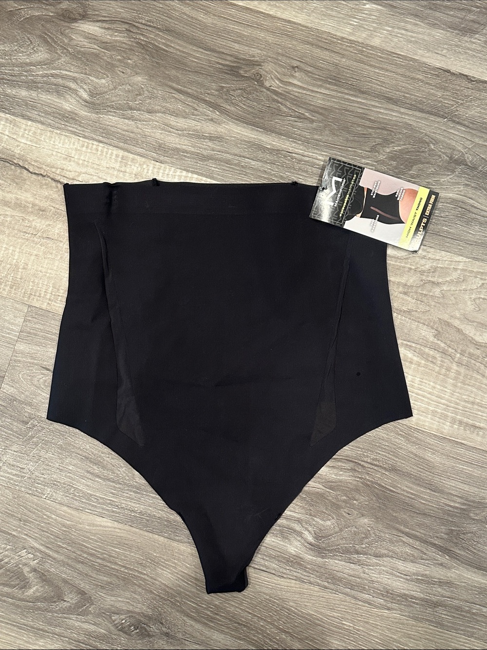 Maidenform High Waist Thong Black XL NEW NWT